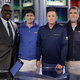 Fox News anchor Charles Payne, Ian Murray, Golfer Jason Dufner and Shep Murray on April 24, 2015, in New York City. (John Lamparski/Getty Images)
